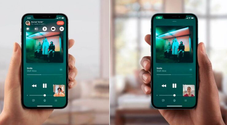 Apple Music работает в SharePlay и позволяет другим управлять воспроизведением. Фото.