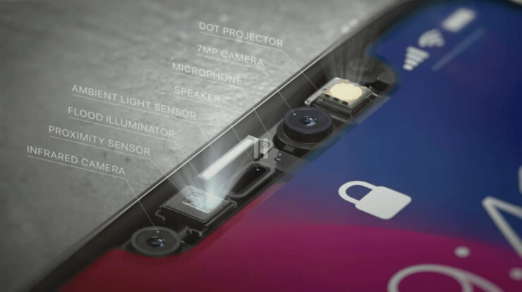 Датчик Face ID — не просто баловство, а важная составляющая. Фото.