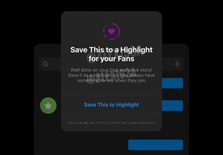 Платные функции в Инстаграм. Скриншот с платными сторис, проникший в сеть ранее. Фото.