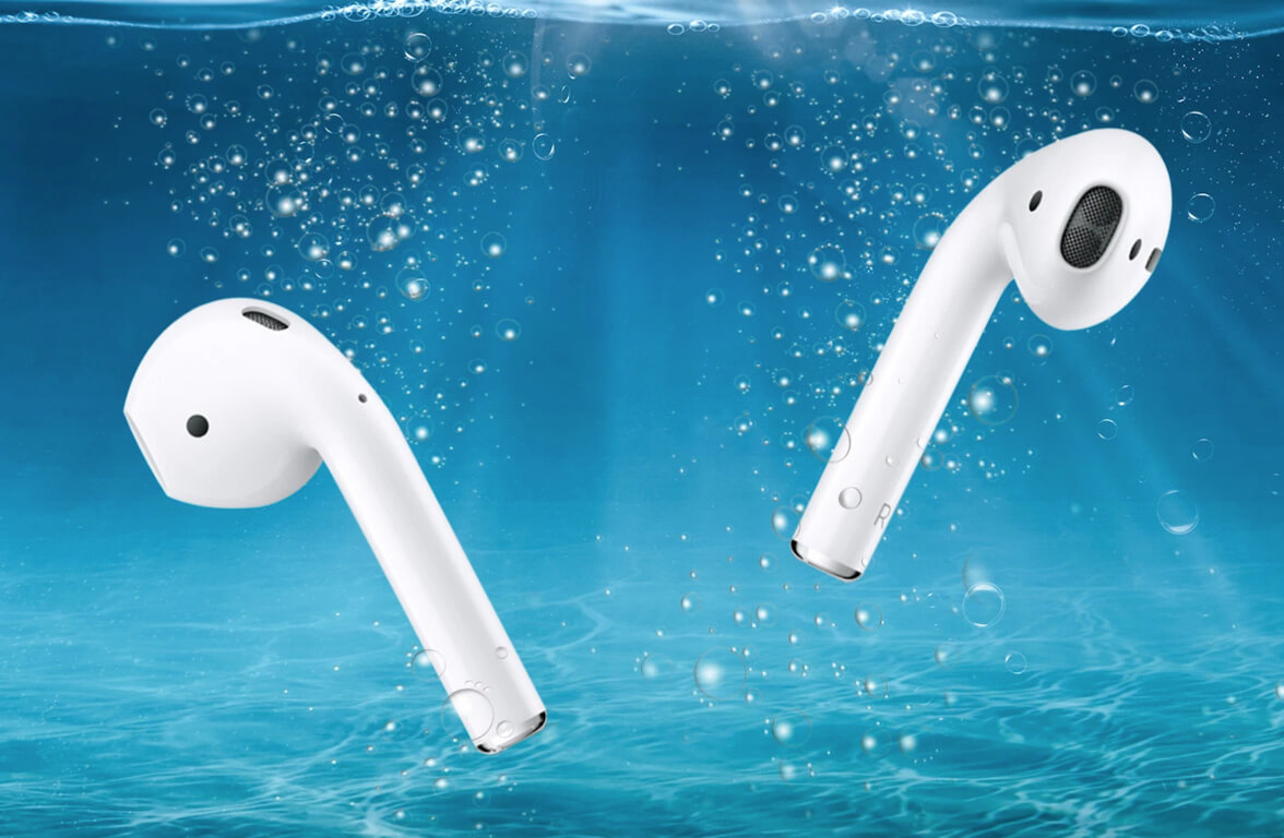 Если AirPods справляются с нахождением внутри человека, то вода им не страшна. Фото.