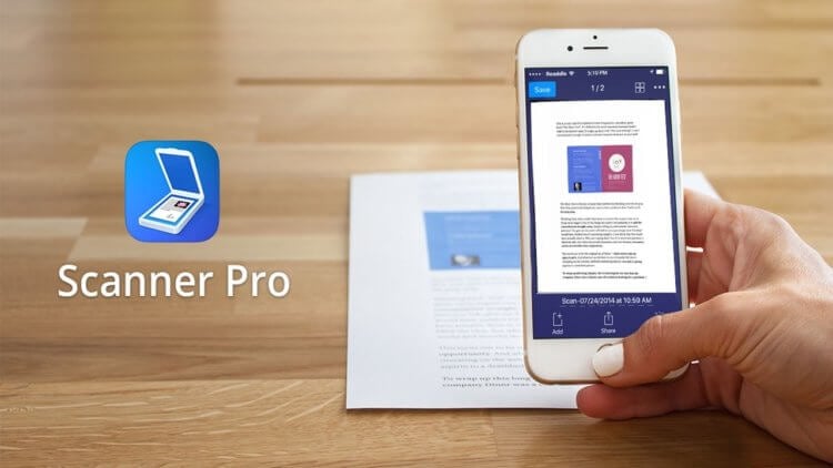 Scanner Pro — сканирование документов с iPhone. Сканер документов от Readdle. Фото.