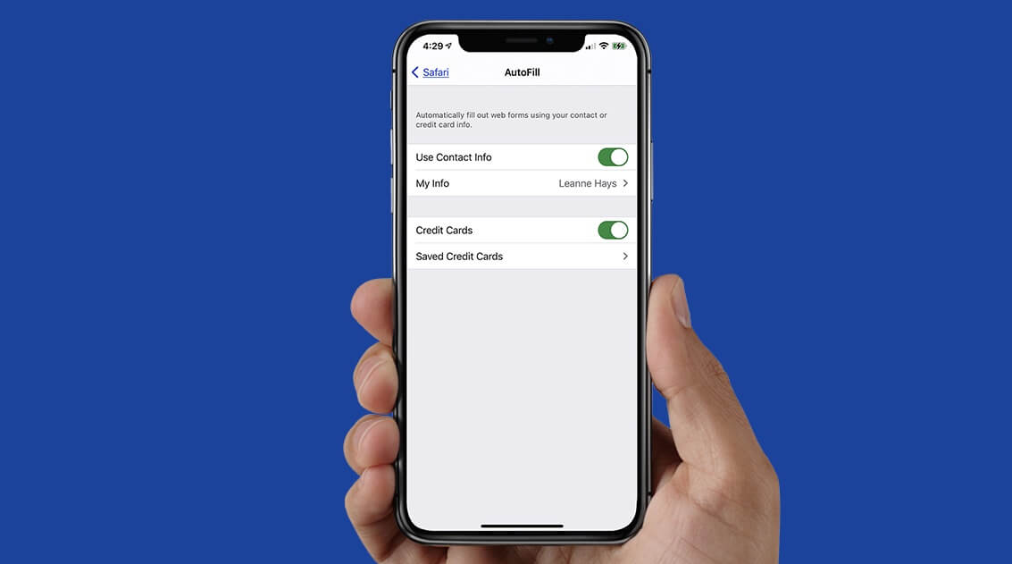 Как отключить автозаполнение на iOS и macOS. Фото.