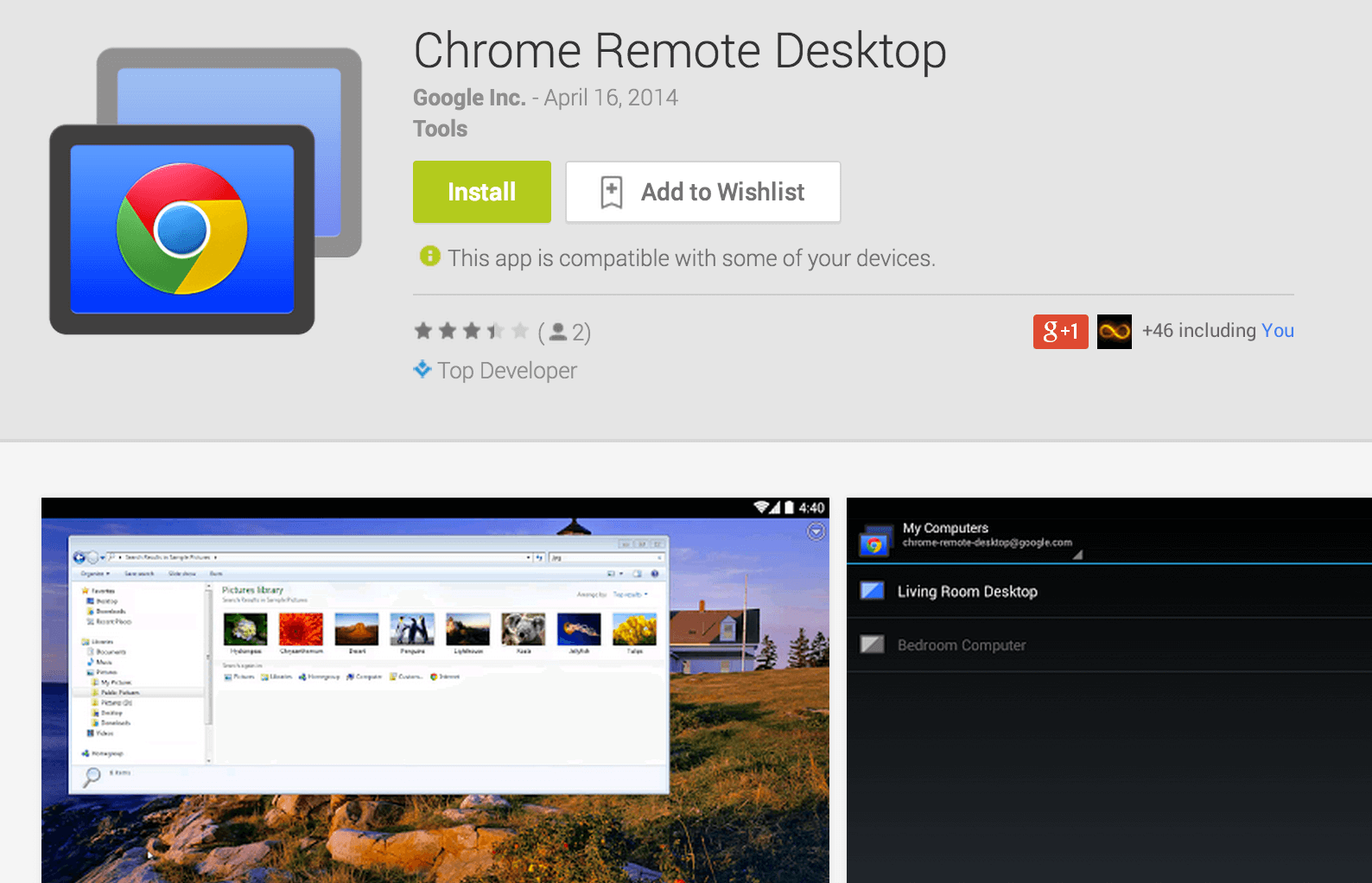 Google Chrome Remote Desktop. Chrome Remote — еще один инструмент управления Mac. Фото.