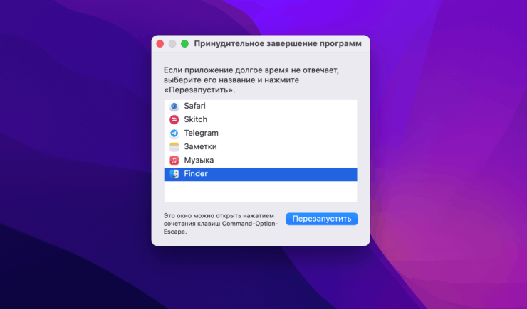 Как открыть диспетчер задач на Маке. Диспетчер задач в macOS. Фото.