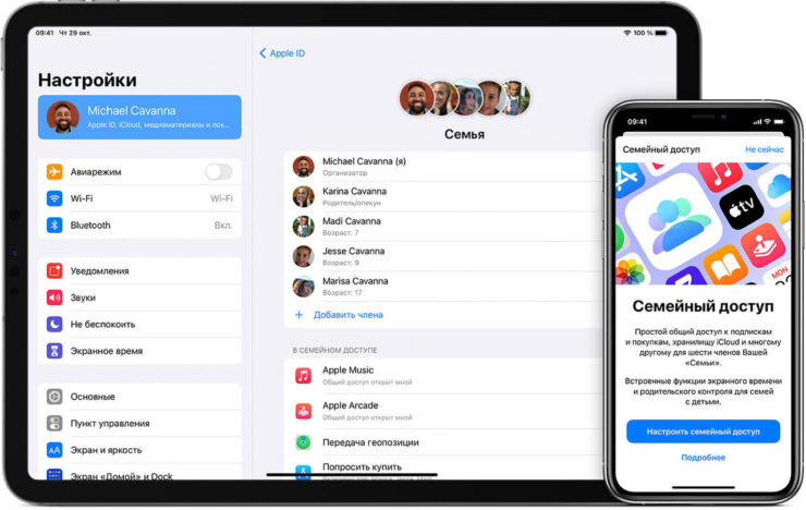 Как добавить человека в Семейный доступ. Настраиваем Семейный доступ в iPhone. Фото.