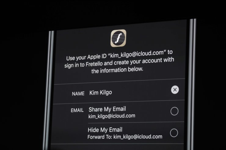 Функция Скрыть e-mail в iOS 15.2. Фото.