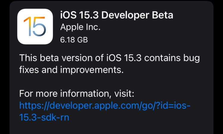 iOS 15.3 beta 1