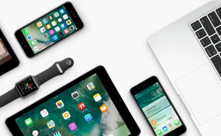 Экосистема Apple. Смена дизайна — слишком проблемное мероприятие. Ведь у Apple куча гаджетов, на которых придется подгонять оформление. Фото.