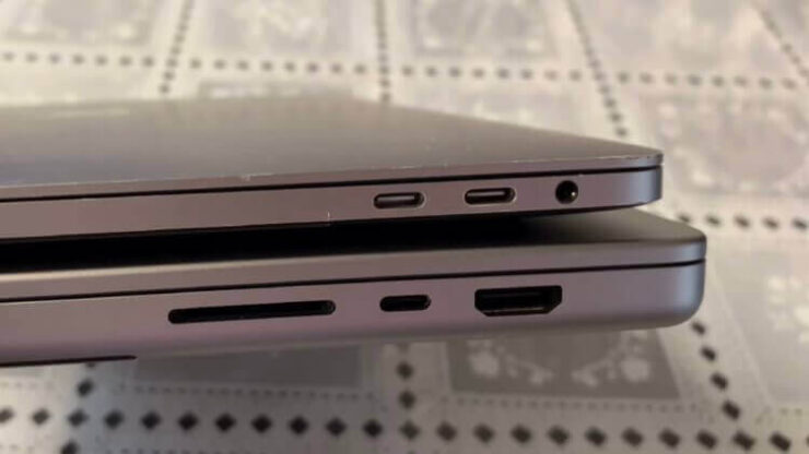 Проблемы MacBook Pro 2021. По факту толщина новых MacBook не сильно отличается от старых. Но на деле все чуть-чуть иначе. Фото.