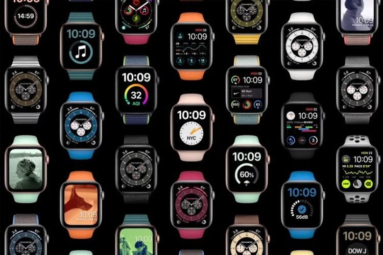 Какие циферблаты установить на Apple Watch. Фото.