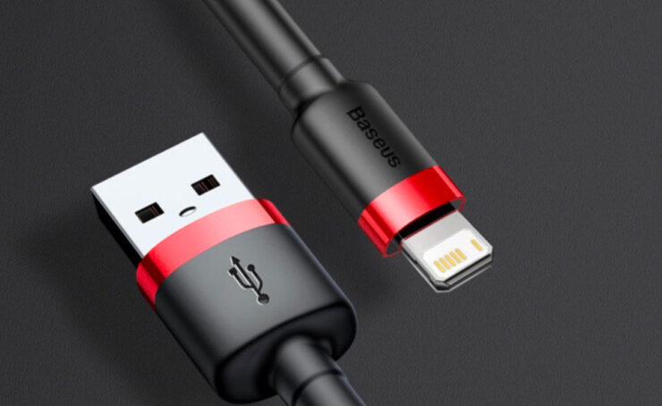 Кабель USB — Lightning Baseus. Отличный кабель для iPhone, который оправдывает каждую потраченную на него копейку. Фото.