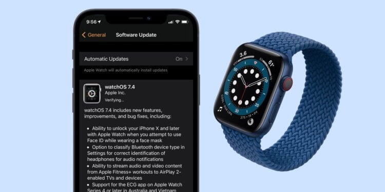 Что делать, если Apple Watch не обновляются. Обновить часы можно как через смартфон, так и через Apple Watch. Фото.