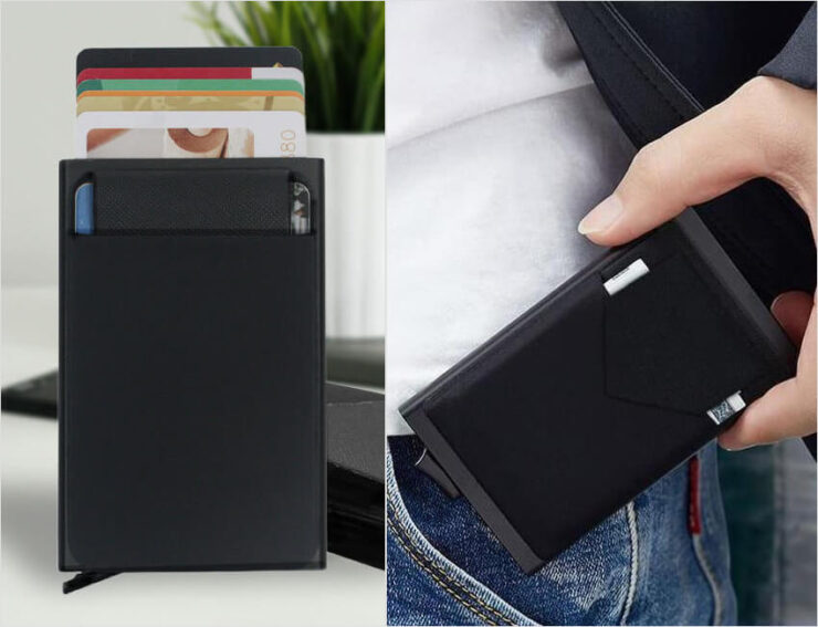 Кардхолдер с защитой от считывания. Этот кардхолдер обладает RFID-защитой и может обезопасить ваши деньги от кражи. Кардхолдер с защитой от считывания. Этот кардхолдер обладает RFID-защитой и может обезопасить ваши деньги от кражи. Фото.