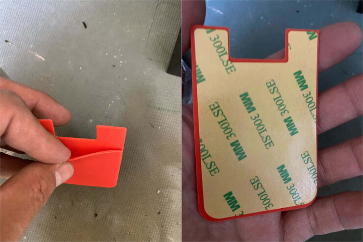 Кардхолдер для iPhone — купить. Приклейте этот кардхолдер к задней крышке Айфона или чехла и платите условно бесконтактным способом. Фото.