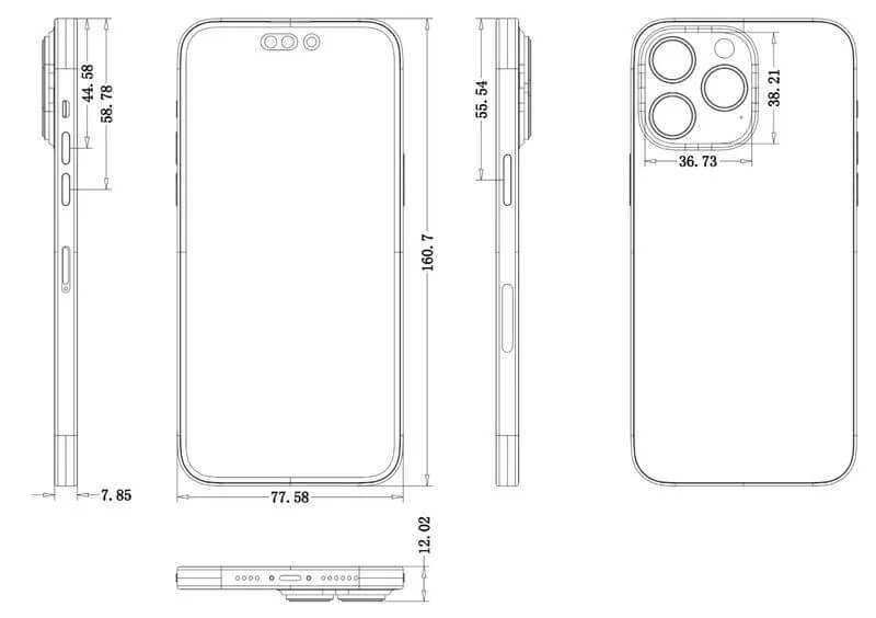 Если Apple не уменьшает толщину корпуса iPhone 14 Pro, скорее всего, перископическая камера для него ещё не готова. Фото.