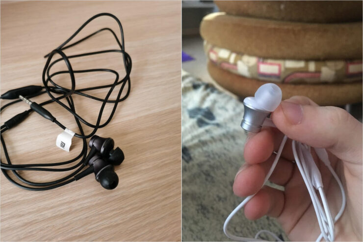 Самые дешёвые наушники Xiaomi. Это одни из самых дешёвых наушников на рынке. Фото.