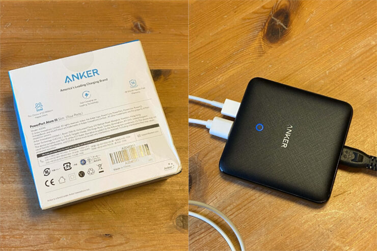 Плоский блок питания — очень удобная штука для рабочего стола. Фото.