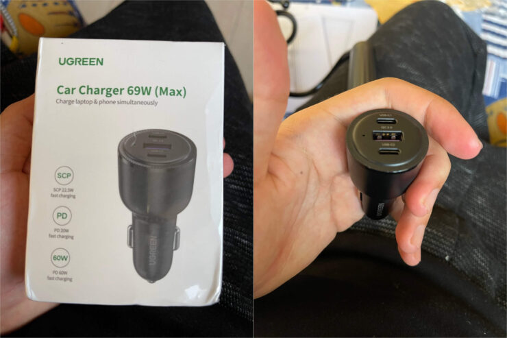 Заряжать несколько телефонов можно даже в машине. Фото.