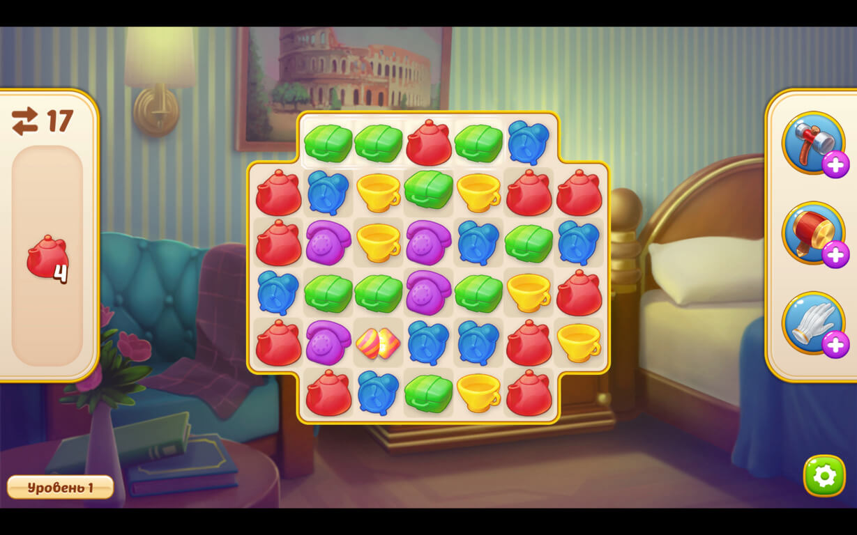 Простая игра «три в ряд», которая не даст вам скучать. Фото.