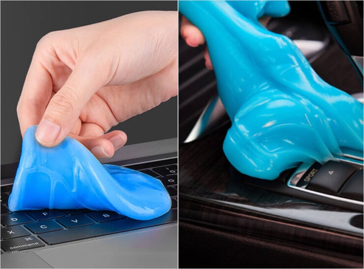 Слайм для чистки клавиатуры. Чистить клавиатуру слаймом не только эффективно, но и приятно. Слайм для чистки клавиатуры. Чистить клавиатуру слаймом не только эффективно, но и приятно. Фото.