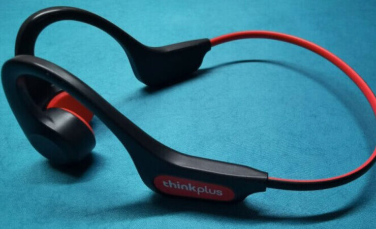 Наушники с костной проводимостью от Lenovo. Отличные наушники для занятия спортом. Рекомендую. Фото.