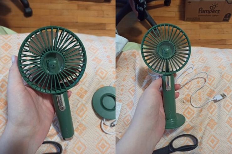 Отличный вентилятор для офиса или работы за компьютером дома. Фото.