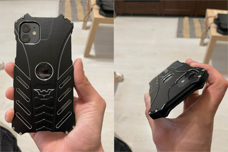 Металлический чехол на Айфон. Несмотря на металл в конструкции, весит этот чехол совсем мало. Металлический чехол на Айфон. Несмотря на металл в конструкции, весит этот чехол совсем мало. Фото.