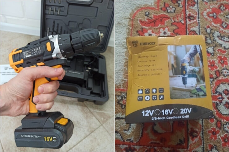 Беспроводная дрель-шуруповёрт DEKO. Это и дрель, и шуруповёрт — 2 в 1. Беспроводная дрель-шуруповёрт DEKO. Это и дрель, и шуруповёрт — 2 в 1. Фото.