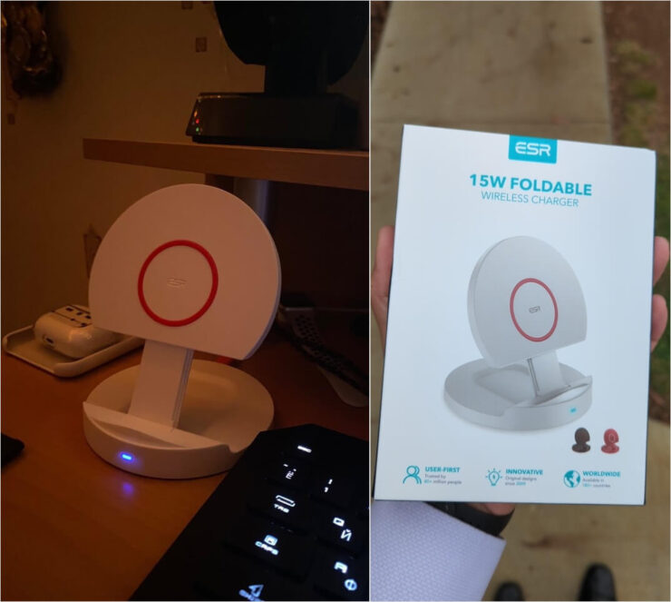 Беспроводная зарядка для iPhone. Что может быть удобнее беспроводной зарядки-трансформера? Фото.