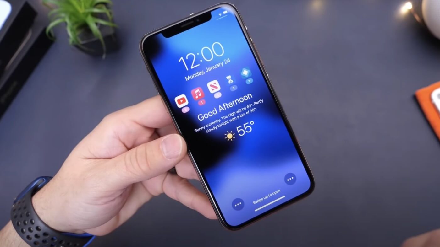 iOS 16 получит новый экран блокировки. Фото.