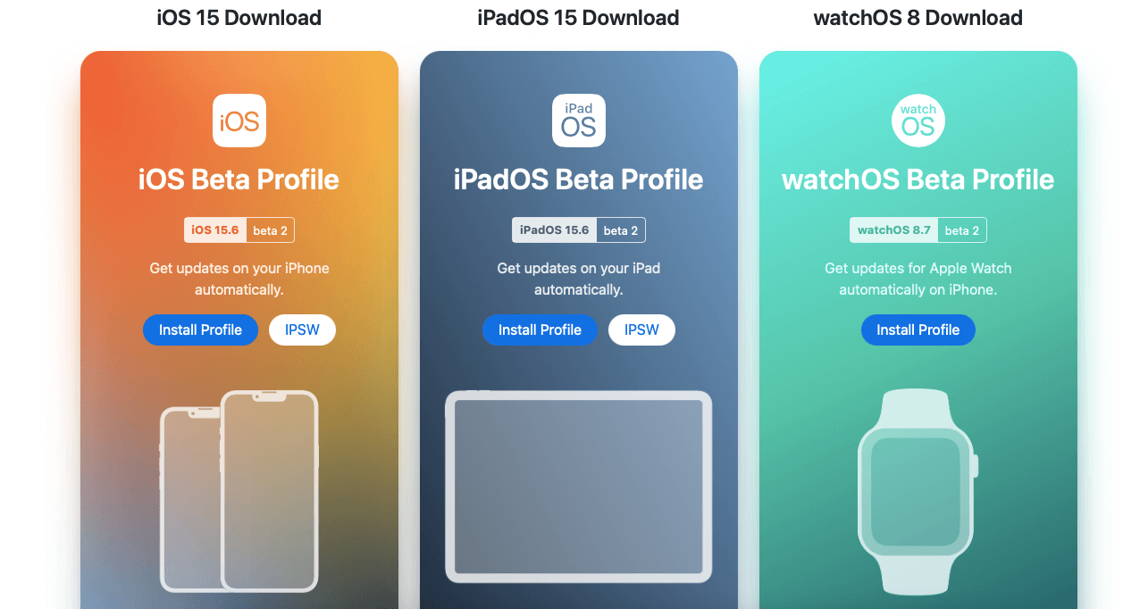 Бета-профиль разработчика может скачать кто угодно. Фото.