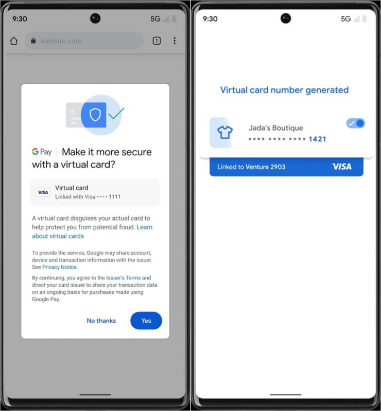 Виртуальная карта для оплаты в интернете. Chrome будет создавать виртуальные копии банковских карт самостоятельно при автозаполнении. Фото.