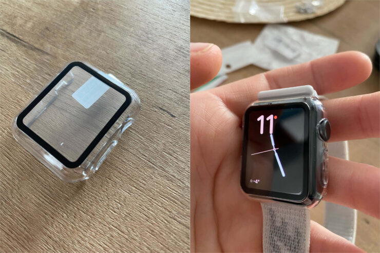 Этот кейс доступен как в версии с плёнкой на экран, так и без. Фото.