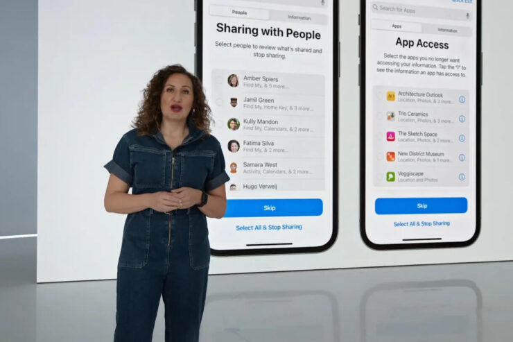Защита данных на айфоне. Благодаря проверке безопасности всегда можно точно знать, кто недобросовестно использует ваши личные данные. Фото.