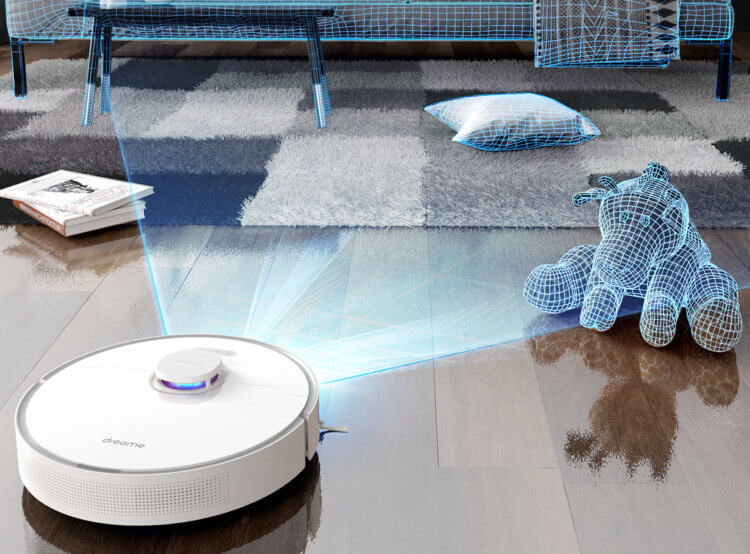 Робот-пылесос Dreame — купить. Если у вас дома постоянно разбросаны вещи, Dreame L10 Pro — это то, что вам нужно. Фото.