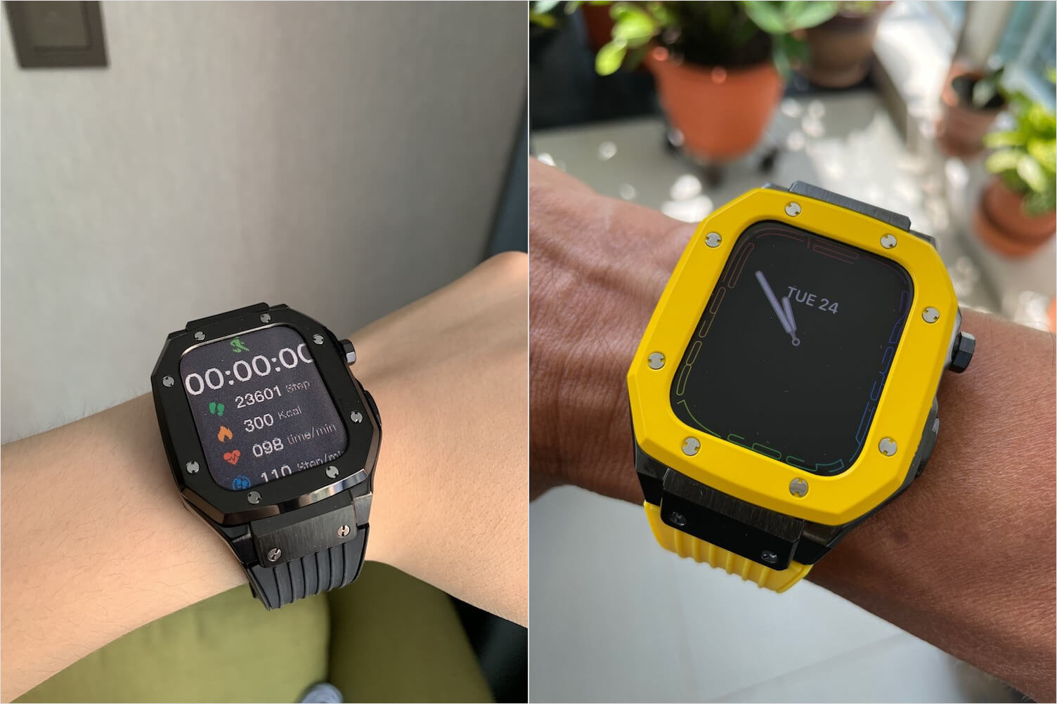 Не факт, что пользоваться Apple Watch в таком кейсе будет удобно, потому что он сильно перебывает края. Фото.