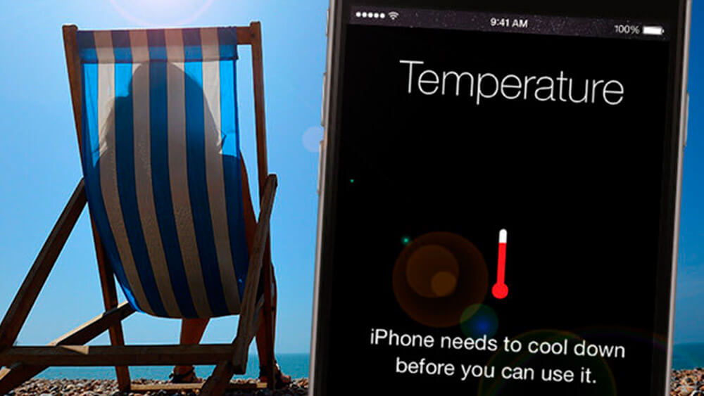 Что делать, если iPhone перегрелся на солнце. Как не убить свой смартфон. Фото.