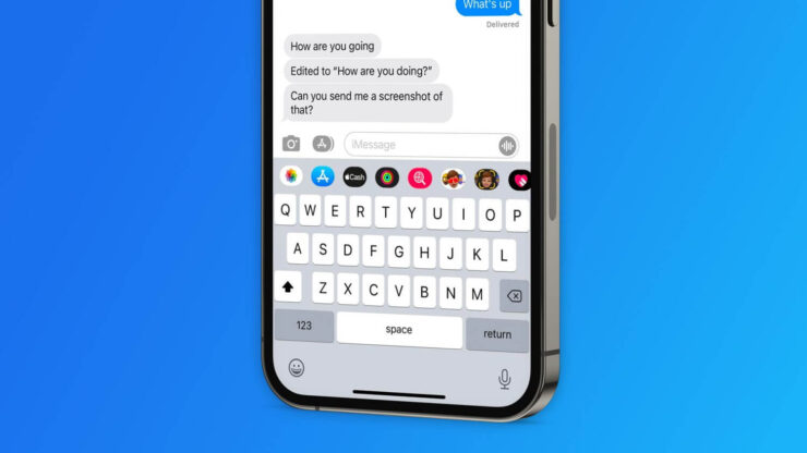 Отредактированное сообщение на старых версиях iOS приходит как новое с текстом «Изменено на…». Фото.
