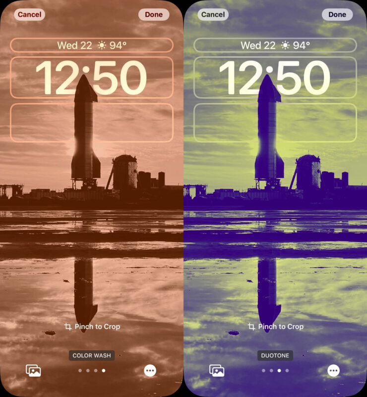 iOS 16 beta 2 — что нового. Новые цветовые фильтры позволяют настроить обои под настроение. Фото.