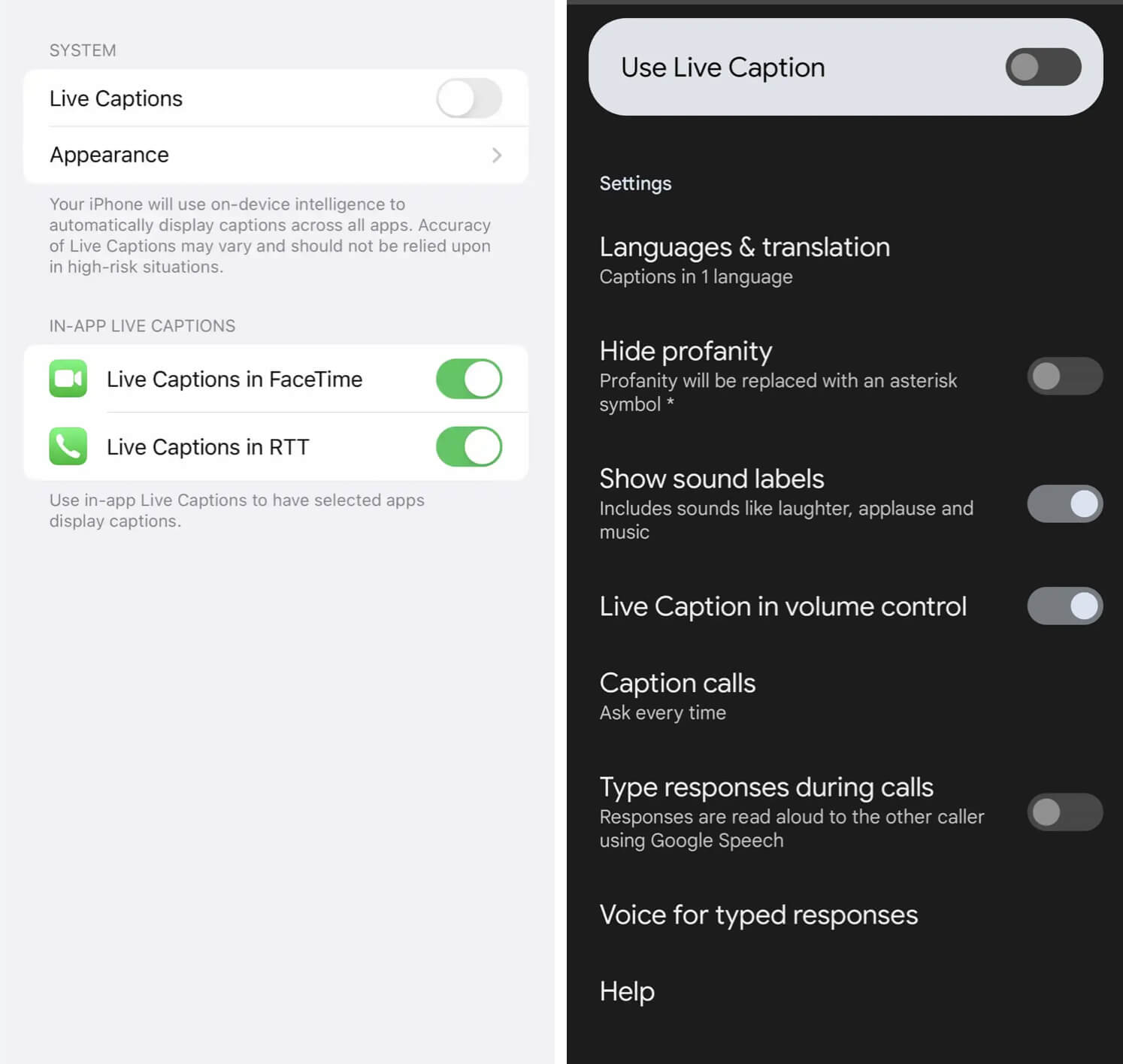 Живые субтитры отличная функция, но будут ли они работать на русском — большой вопрос. Фото.