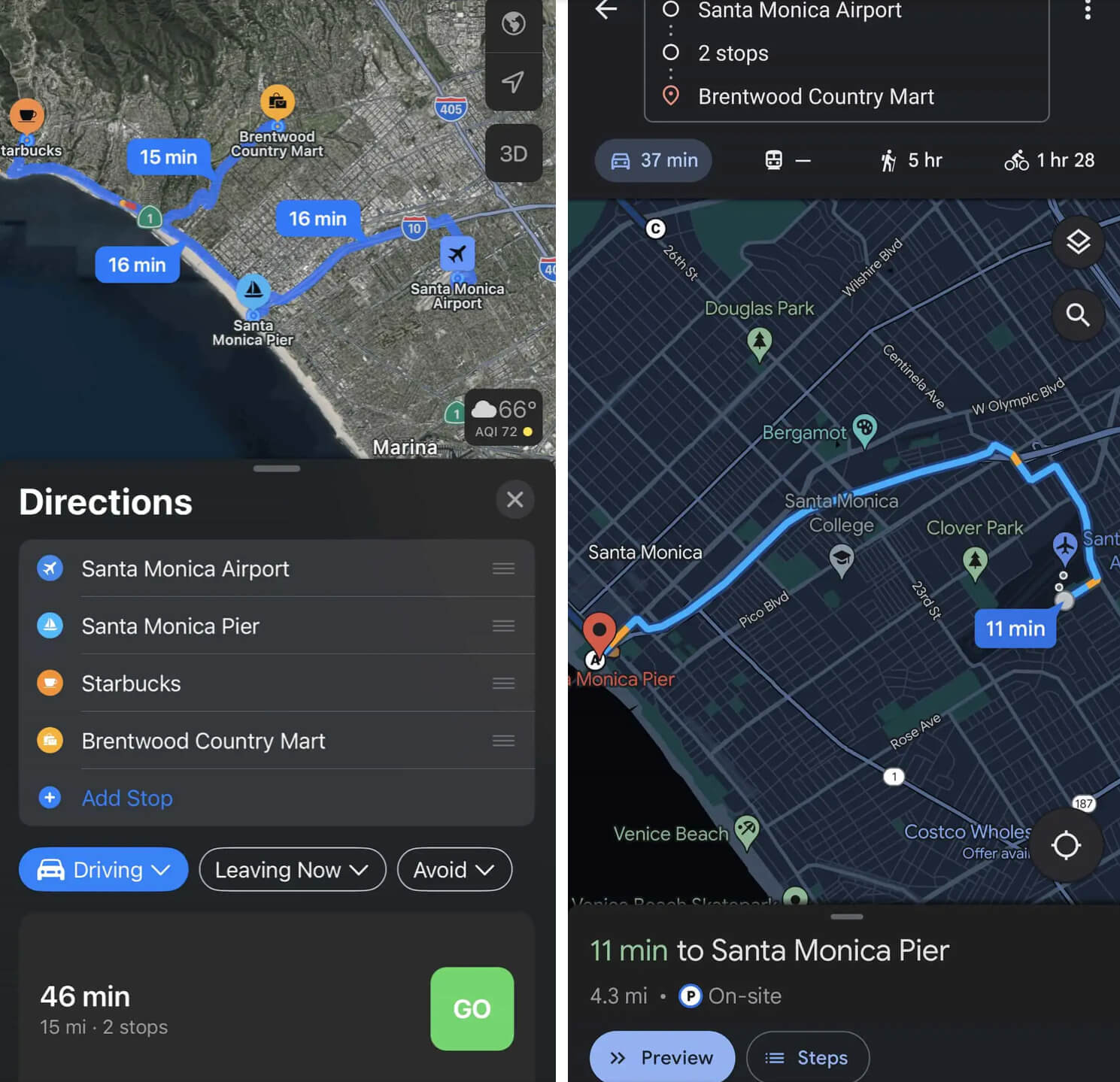 Большинство навигационных программ уже давно умеют строить сложные маршруты, а Apple живет по принципу «лучше поздно, чем никогда». Фото.