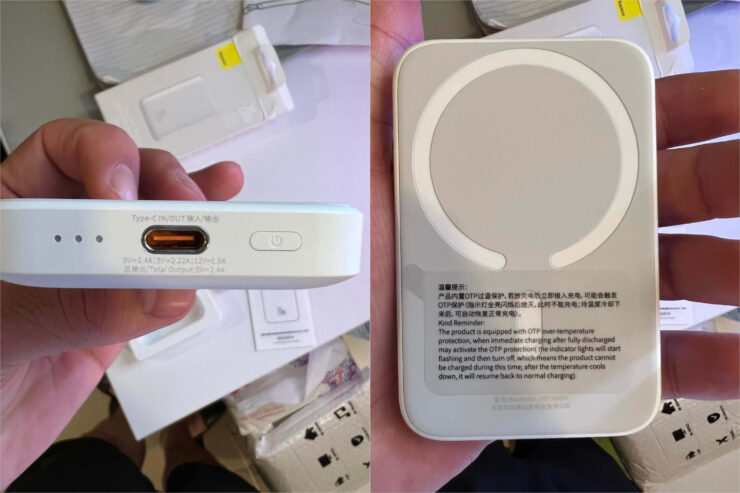 Повербанк для Айфона с MagSafe. Этот аккумулятор надёжно крепится к iPhone 12 и 13 на магнитах. Повербанк для Айфона с MagSafe. Этот аккумулятор надёжно крепится к iPhone 12 и 13 на магнитах. Фото.