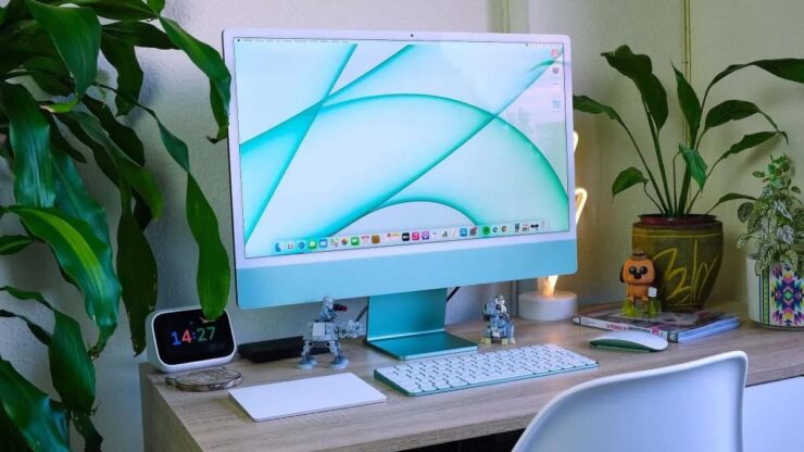 Моноблок iMac 24. Внешний вид нового iMac, безусловно, производит впечатление. Фото.