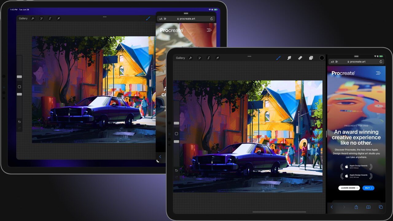 Единственный режим, где использование Split View более уместно — это вариант с двумя запущенными программами. Фото.