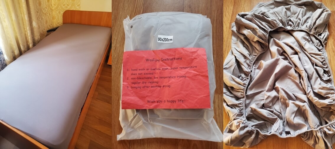 Натяжные простыни очень удобные в повседневном использовании. Фото.