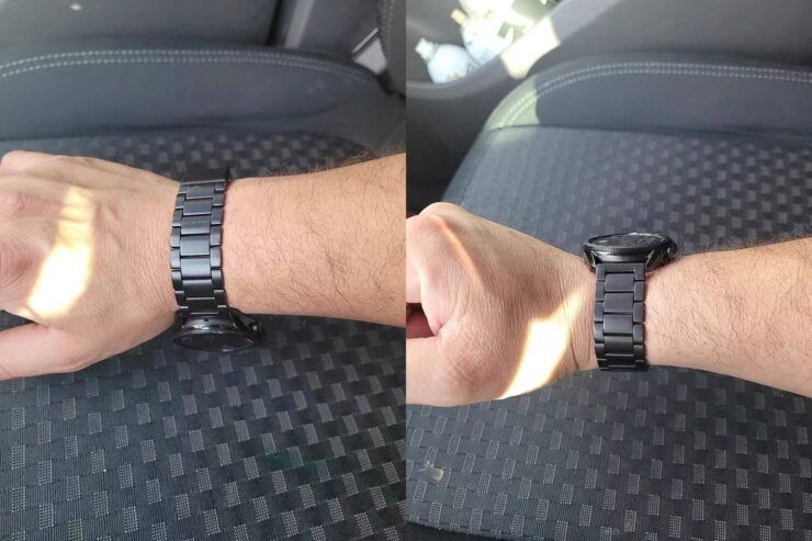 Очень стильный классический браслет для часов. Фото.