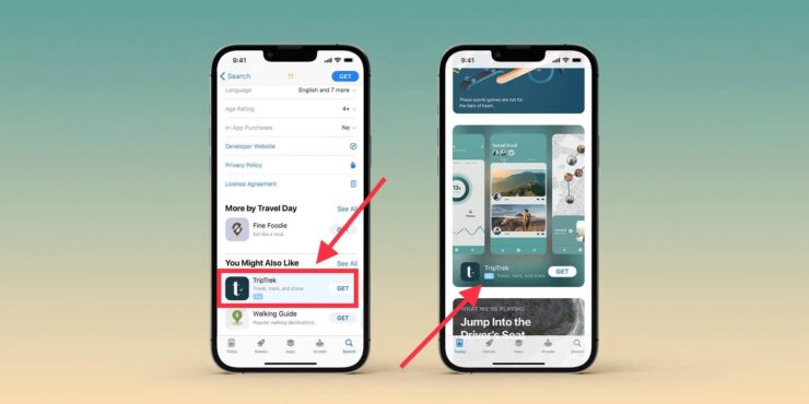 Реклама в App Store. Вот таким образом выделяется реклама в App Store. Фото.