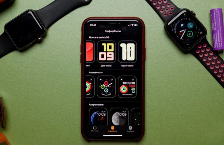 Какими бывают циферблаты Apple Watch и как ими пользоваться. Фото.
