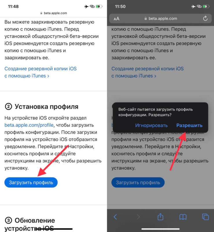 Профиль не нанесет вреда вашему Айфону, смело соглашайтесь. Фото.
