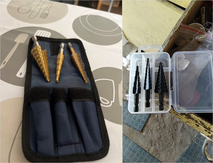 Конические свёрла — купить. Эти насадки позволят сделать отверстие любого диаметра. Конические свёрла — купить. Эти насадки позволят сделать отверстие любого диаметра. Фото.